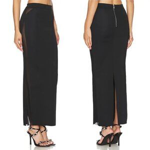 NWT New RtA Gizelle Black Maxi Skirt Size 4